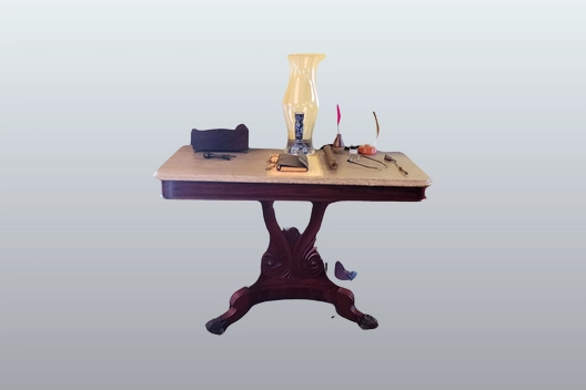 18th Century Writing Desk With Marble Top
