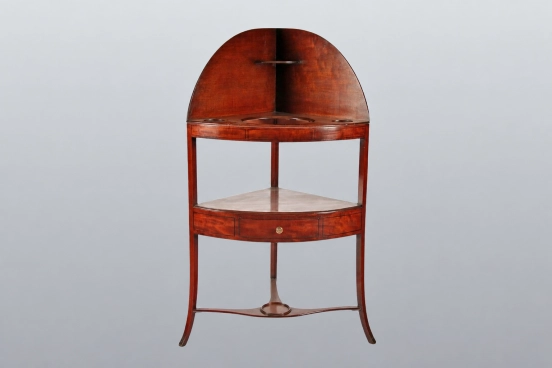 George Iii Mahogany Corner Washstand
