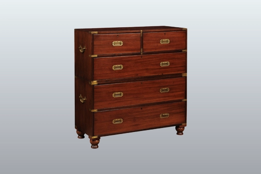 19th Century Military Campaign Chest Of Drawers